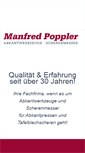 Mobile Screenshot of poppler-werkzeuge.de